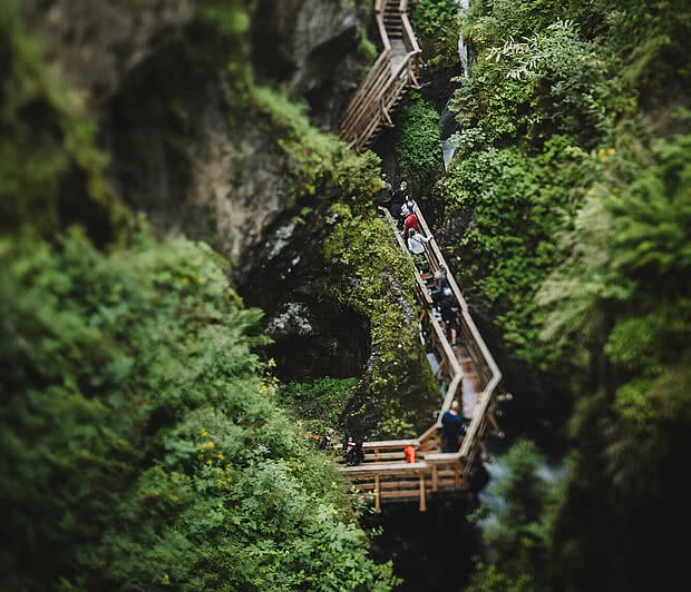 Sigmund Thun Klamm | 2,6 km Besucher in der Sigmund Thun Klamm.